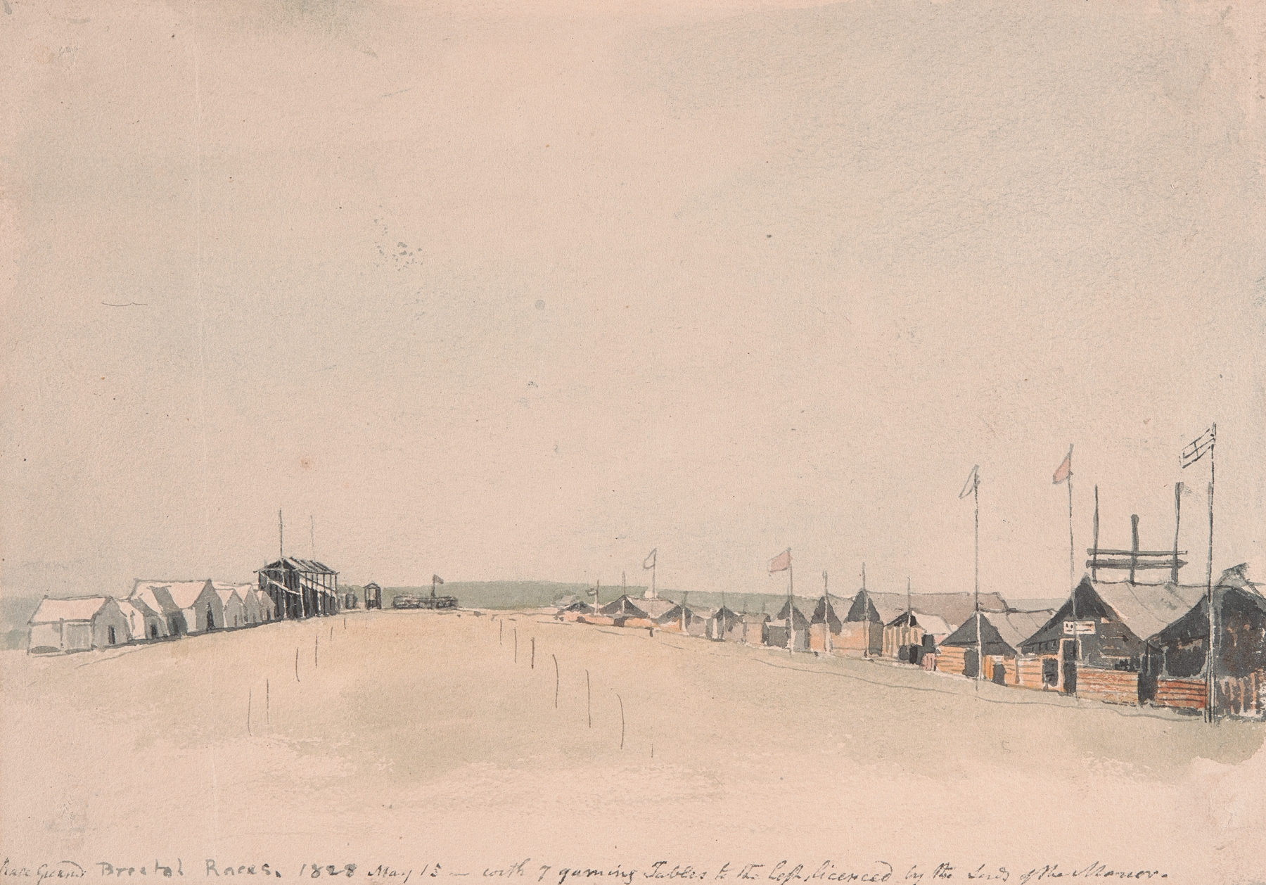 The Race Course at Bristol by George Cumberland, unknown medium