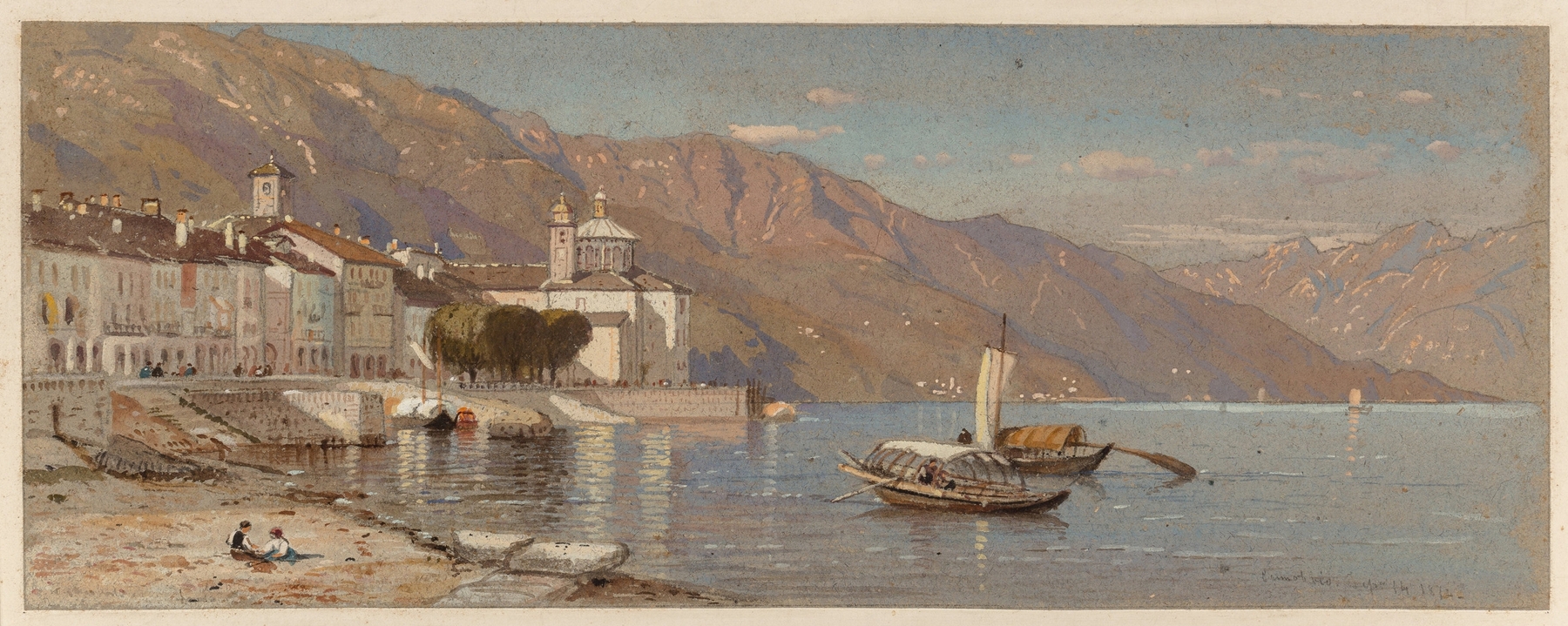 Italian Harbor, by Samuel Colman, public domain