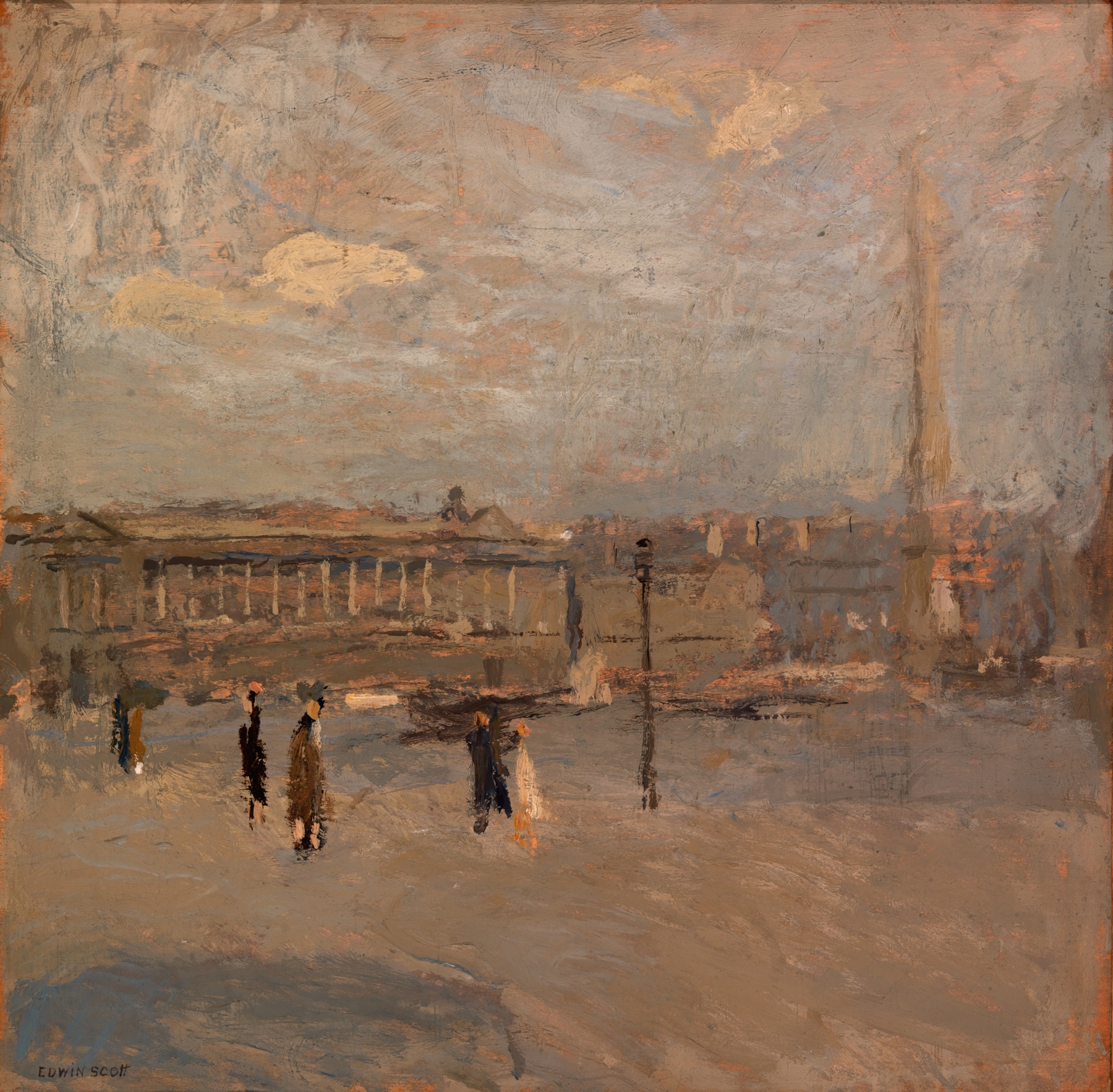 Place de la Concorde no. IV-A, by Frank Edwin Scott, public domain