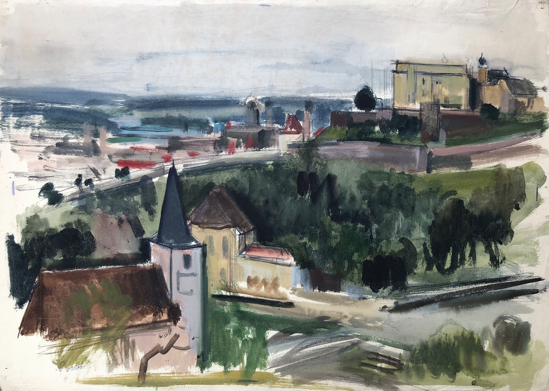 Passau am Inn, by Otto Geigenberger, public domain