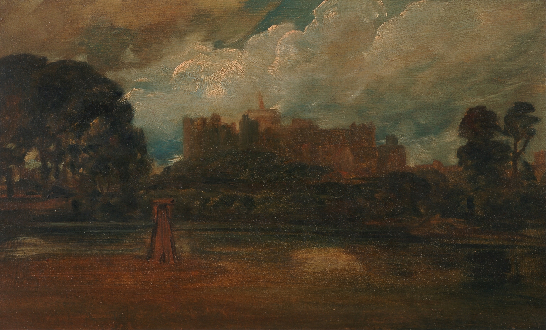 Windsor Castle, by Peter DeWint, public domain