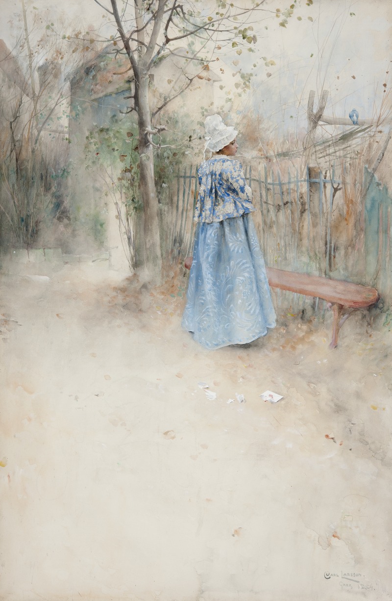 Carl Larsson's *Autumn* captures a warm autumn scene with a family enjoying the season.