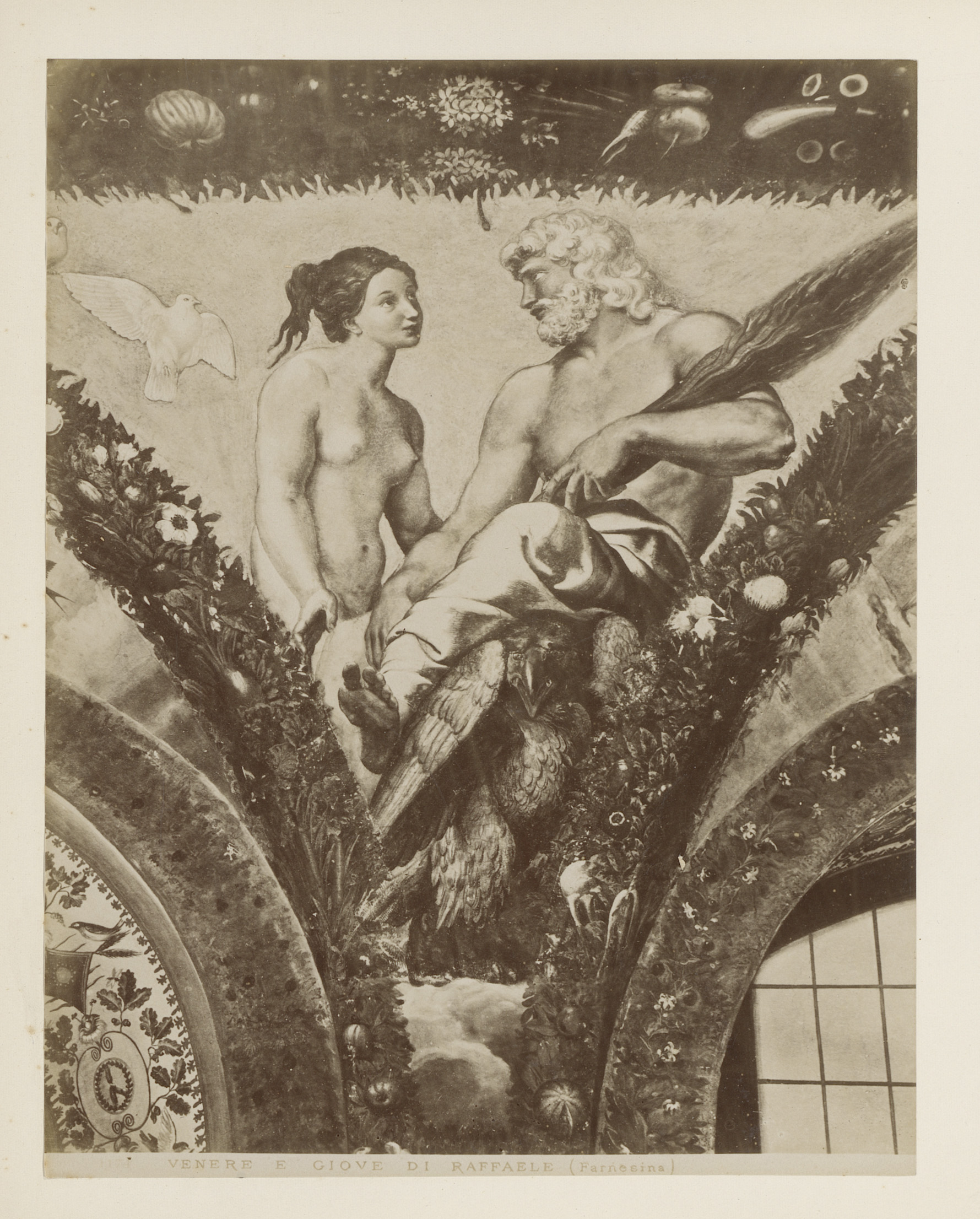 Fresco of Venus and Jupiter by Domenico Anderson, albumen print