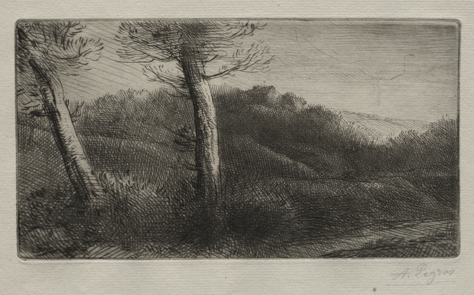 The Traveler Stretched out on the Grass, by Alphonse Legros, public domain