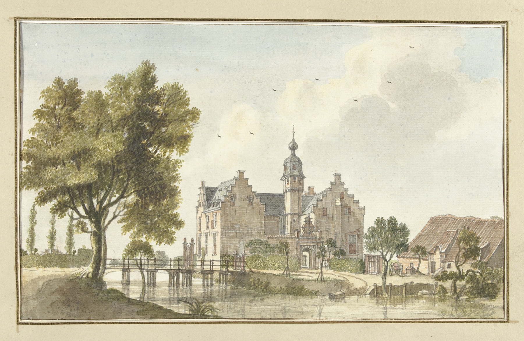 Het Huis den Ham, aan de Niers in Duitsland, by Jan de Beijer, public domain