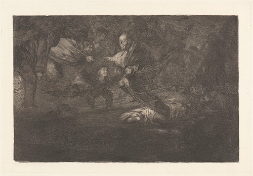 Goya's painting depicts the theme of social connections and relationships.