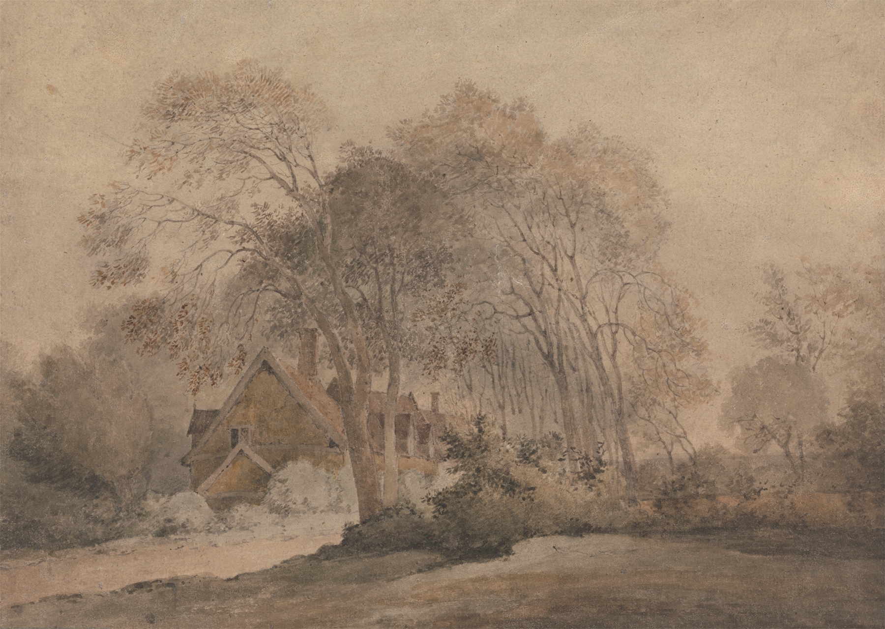 A House Among Trees, by John Crome, public domain