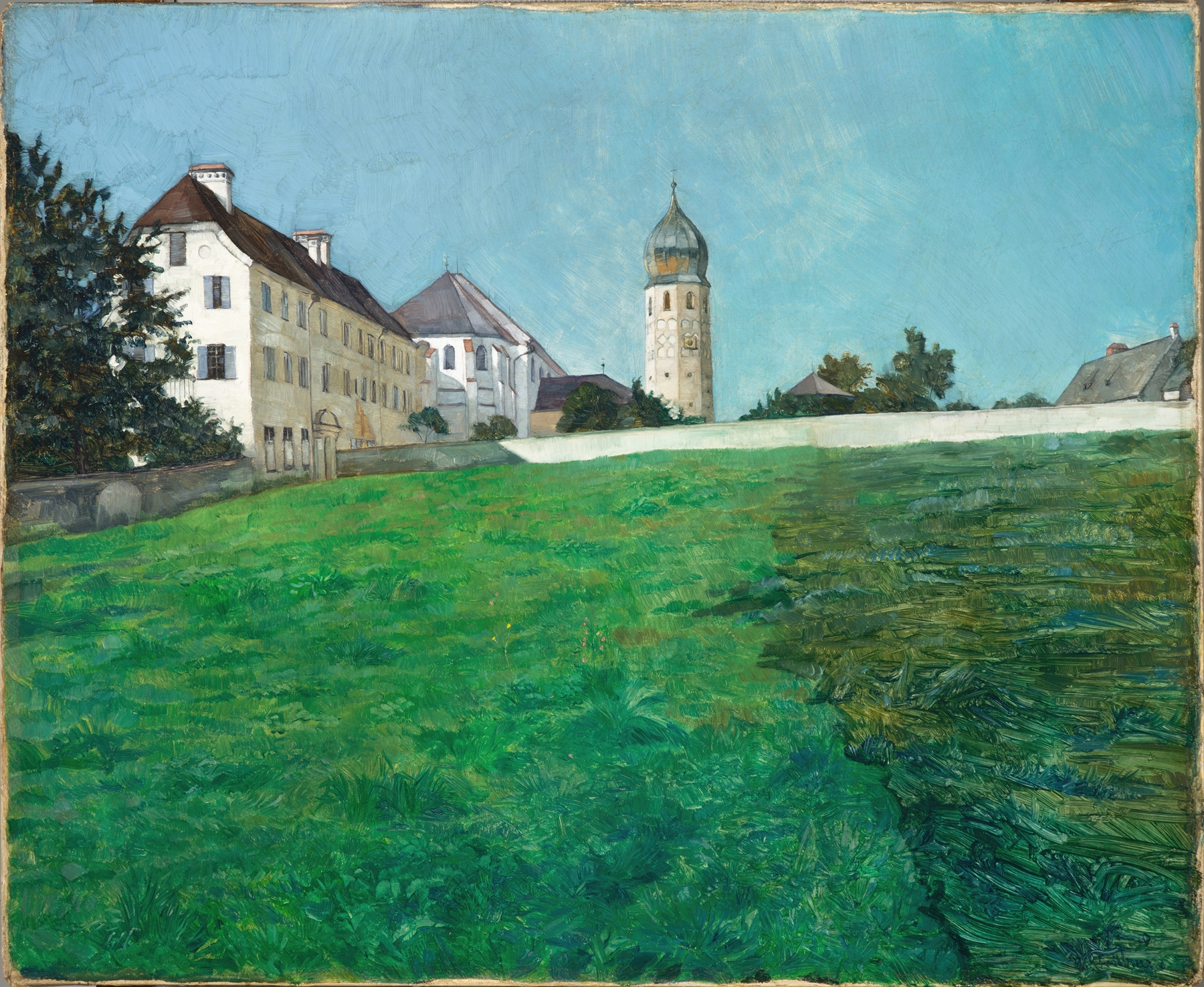 A View of Frauenchiemsee, by Wilhelm Trübner, public domain