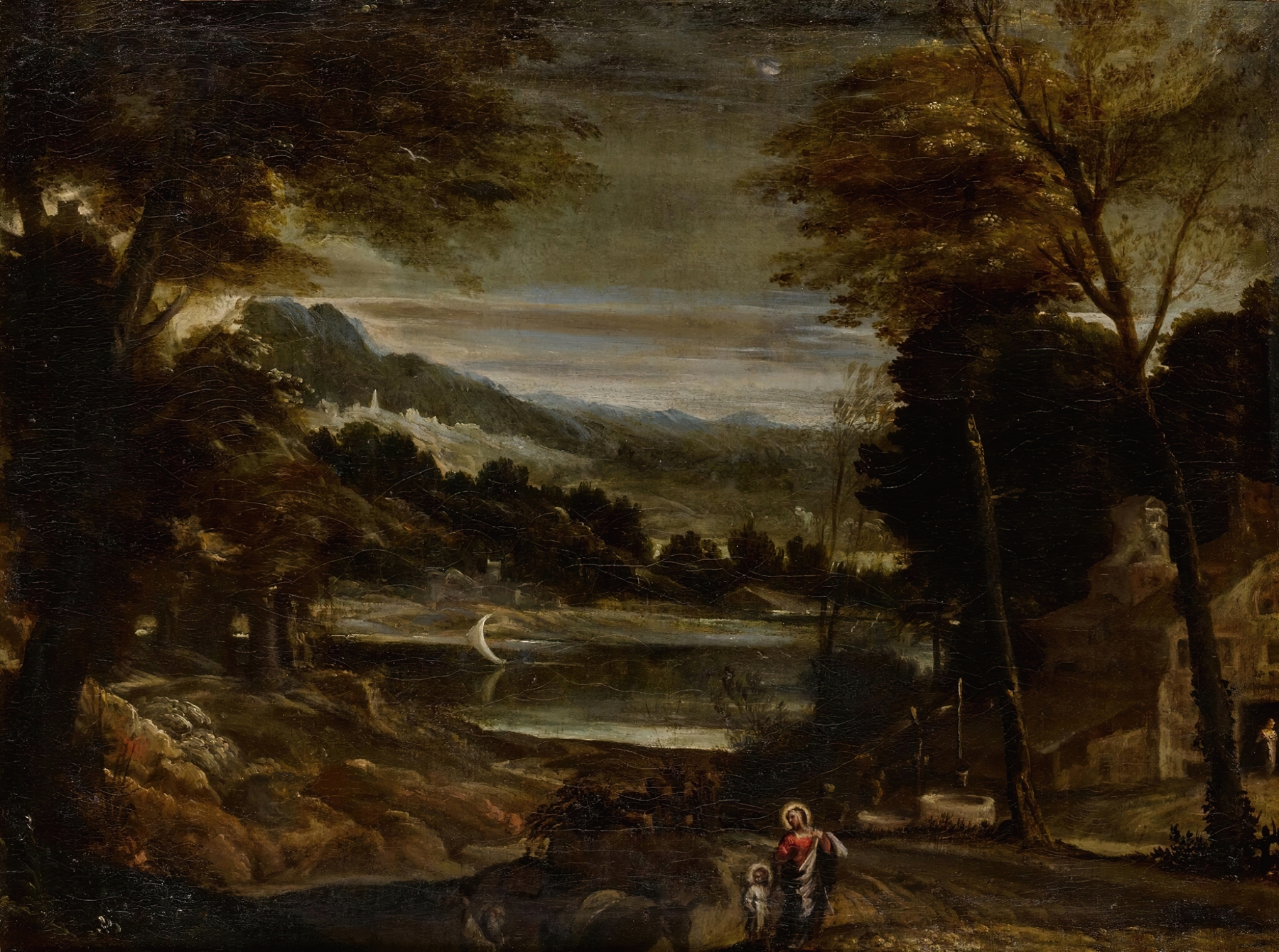 The Return from the Flight into Egypt, by Annibale Carracci, public domain