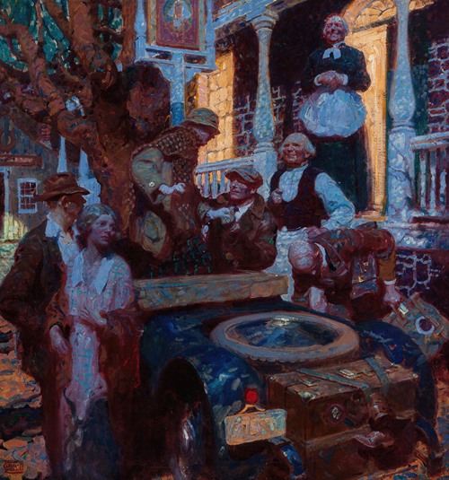 Dean Cornwell's 'The Great Things of Life-Travel' captures the essence of adventure and exploration.