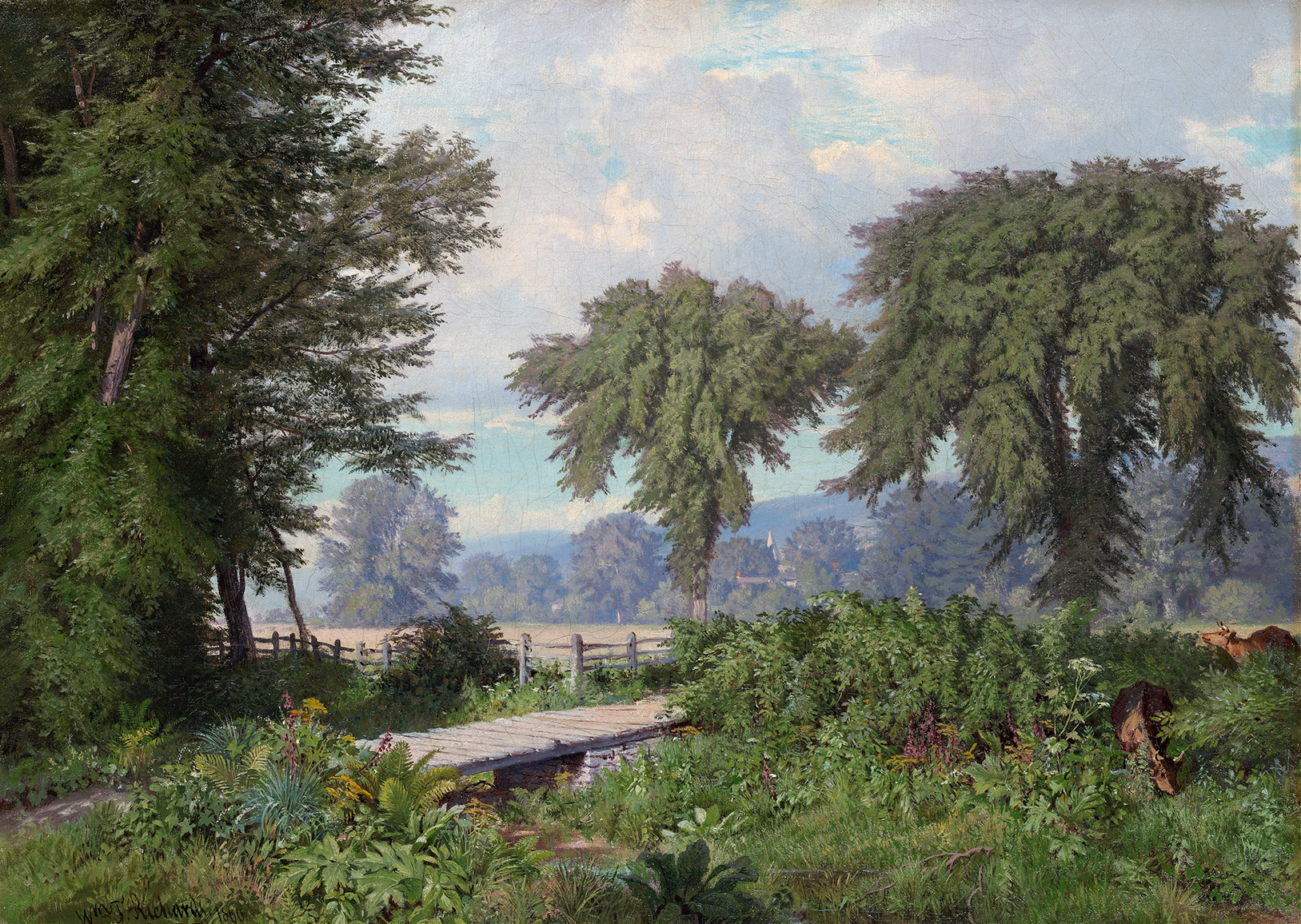 Landscape, by William Trost Richards, public domain