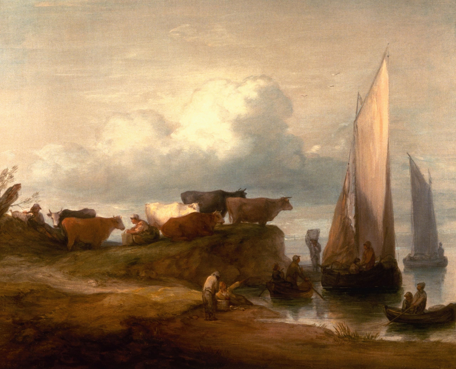 A Coastal Landscape, by Thomas Gainsborough, public domain