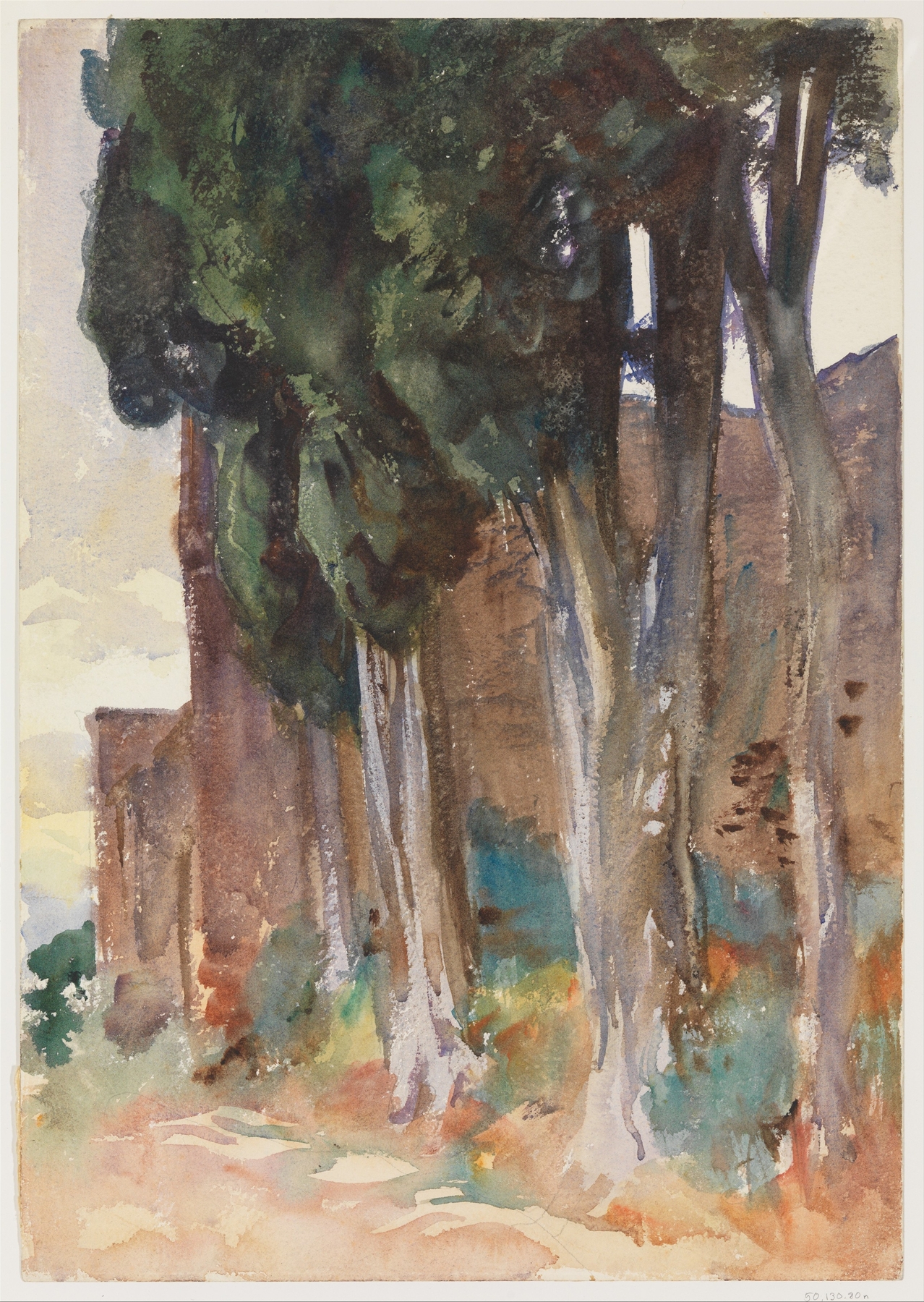Alhambra, Granada, by John Singer Sargent, public domain