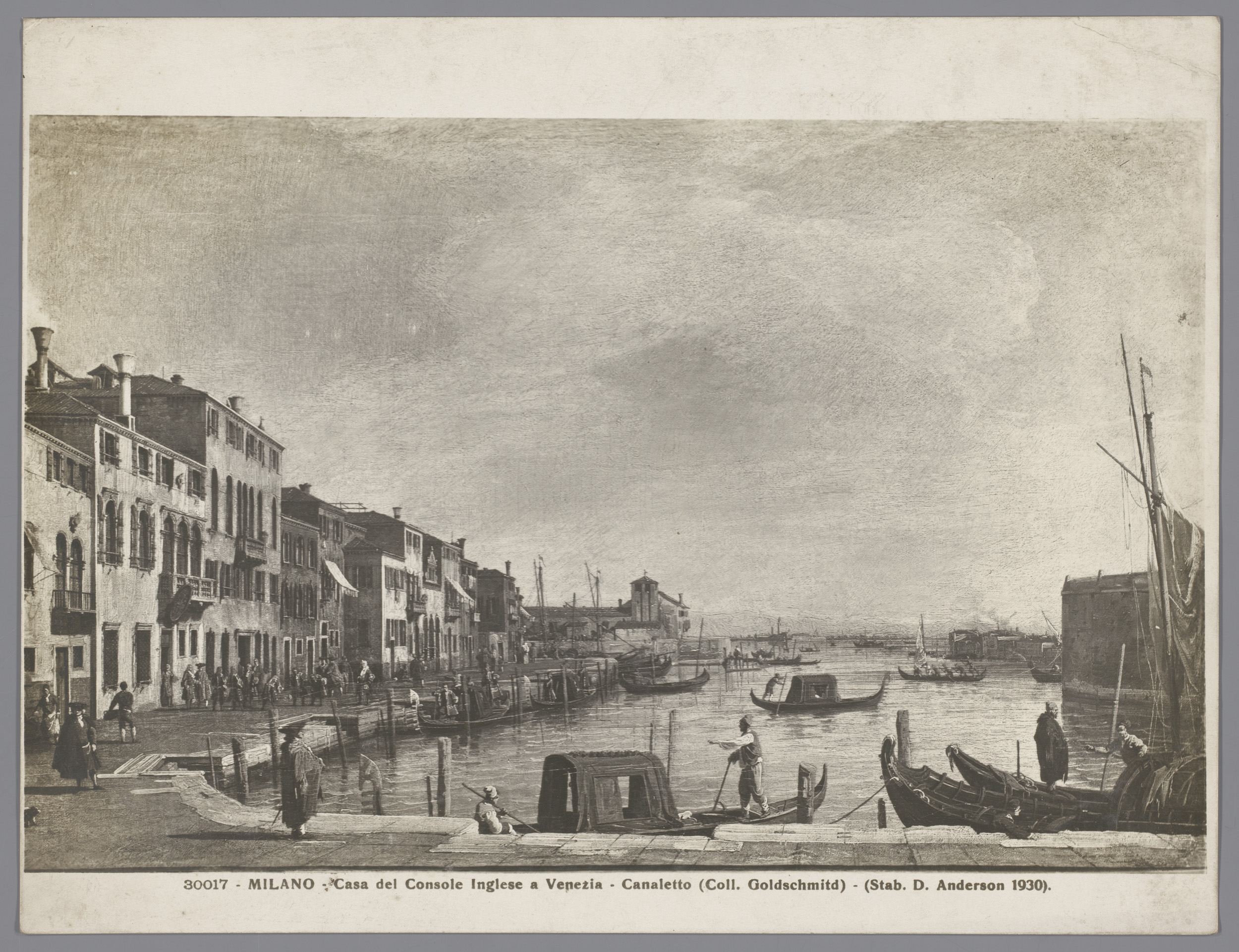 gelatin silver print of Canale di Santa Chiara by Domenico Anderson