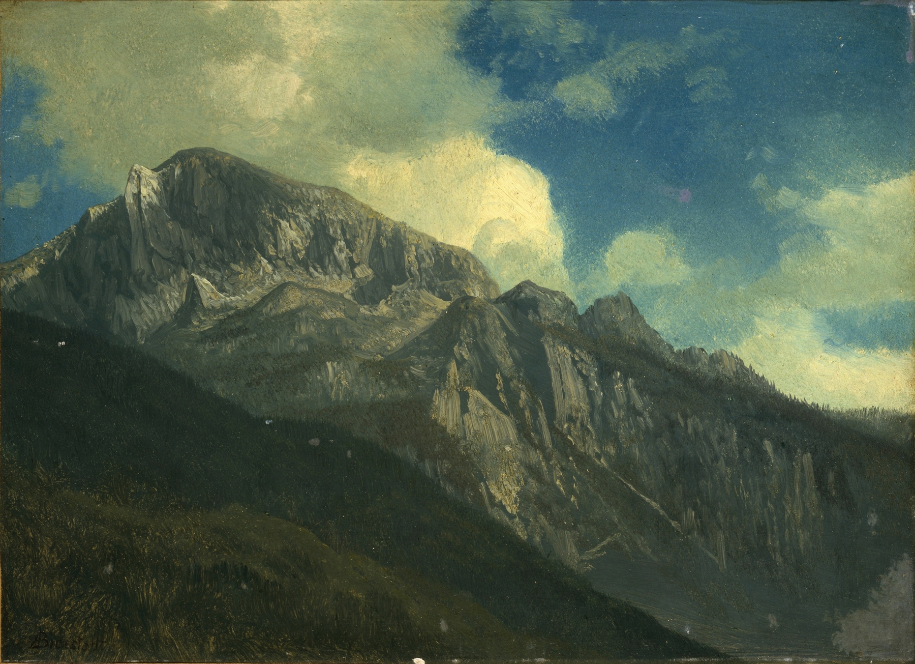 Mountains, by Albert Bierstadt, public domain