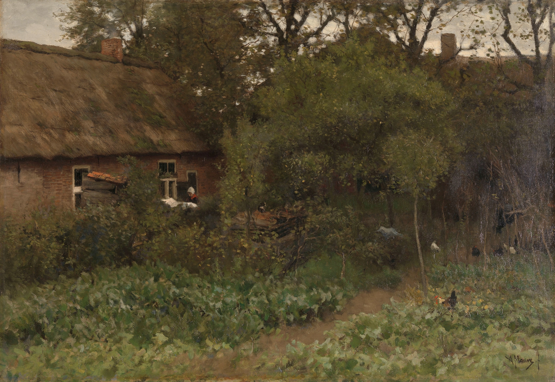 The Vegetable Garden, by Anton Mauve, public domain