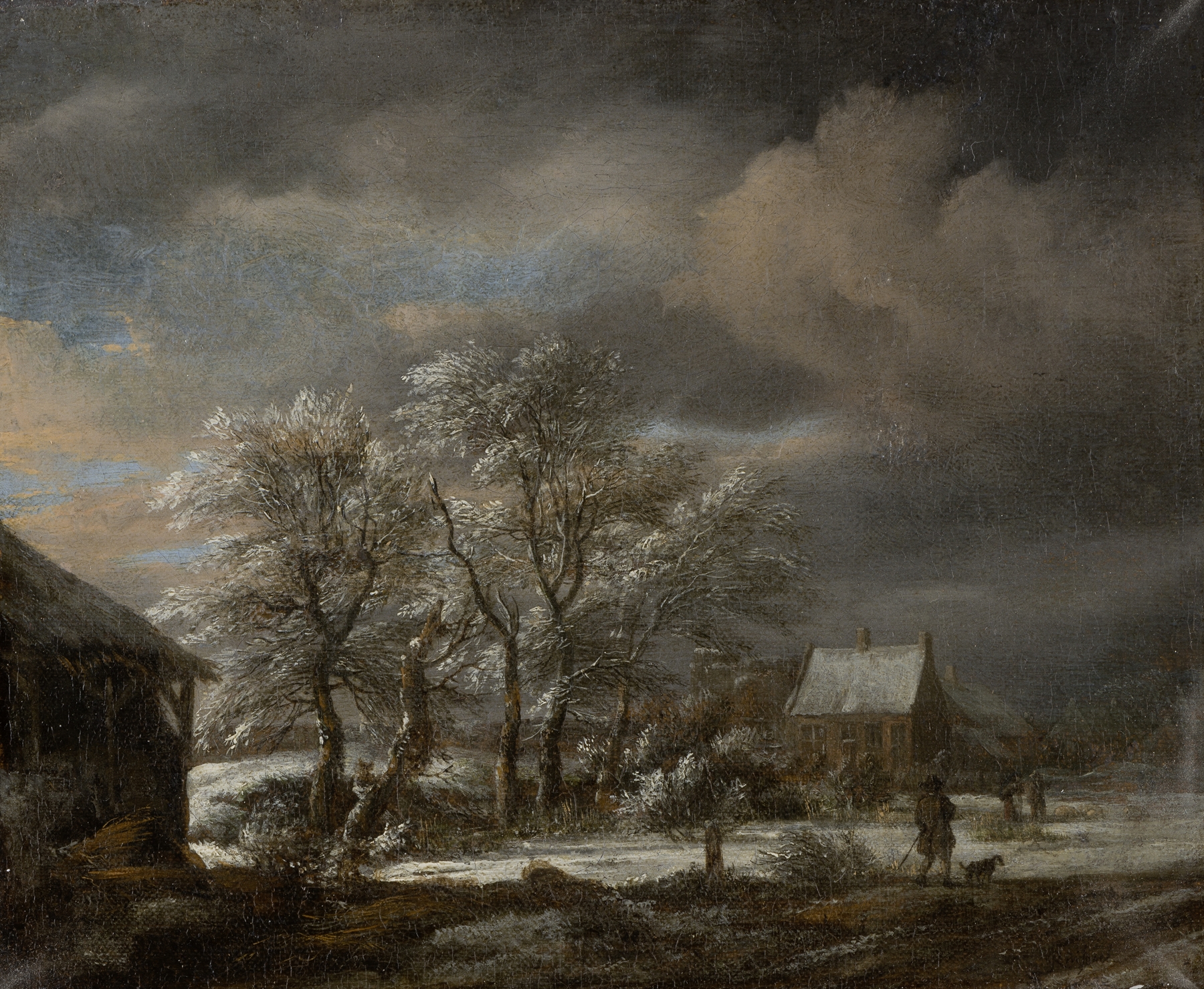 Winter Landscape with Snow-covered Trees, by Jacob van Ruisdael, public domain