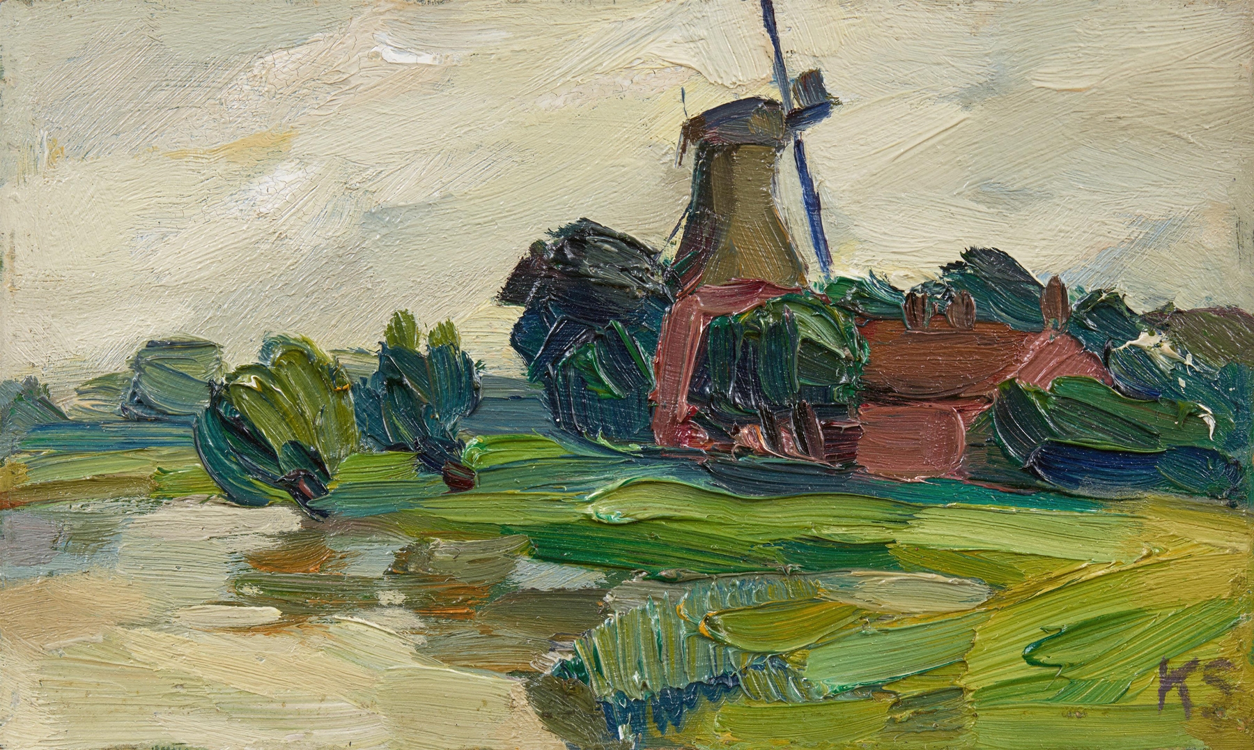 Ohne Titel (Logaer Fähre), by Kurt Schwitters, public domain