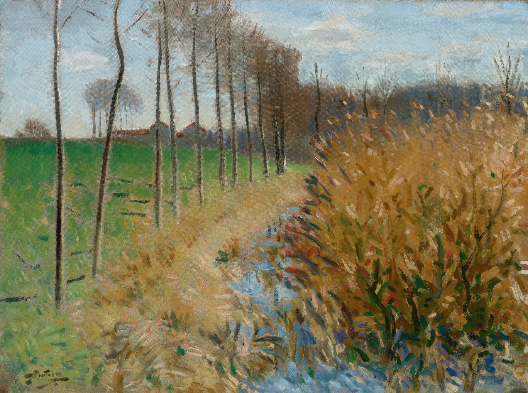Abreuvoir À Mizy Sur Yonne, by Pierre-Eugène Montézin, public domain
