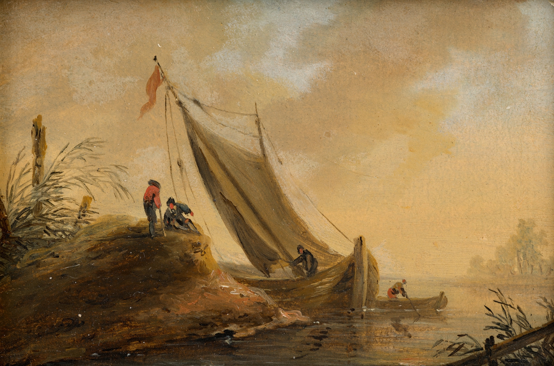 Seelandschaft, by Johann Christian Brand, public domain