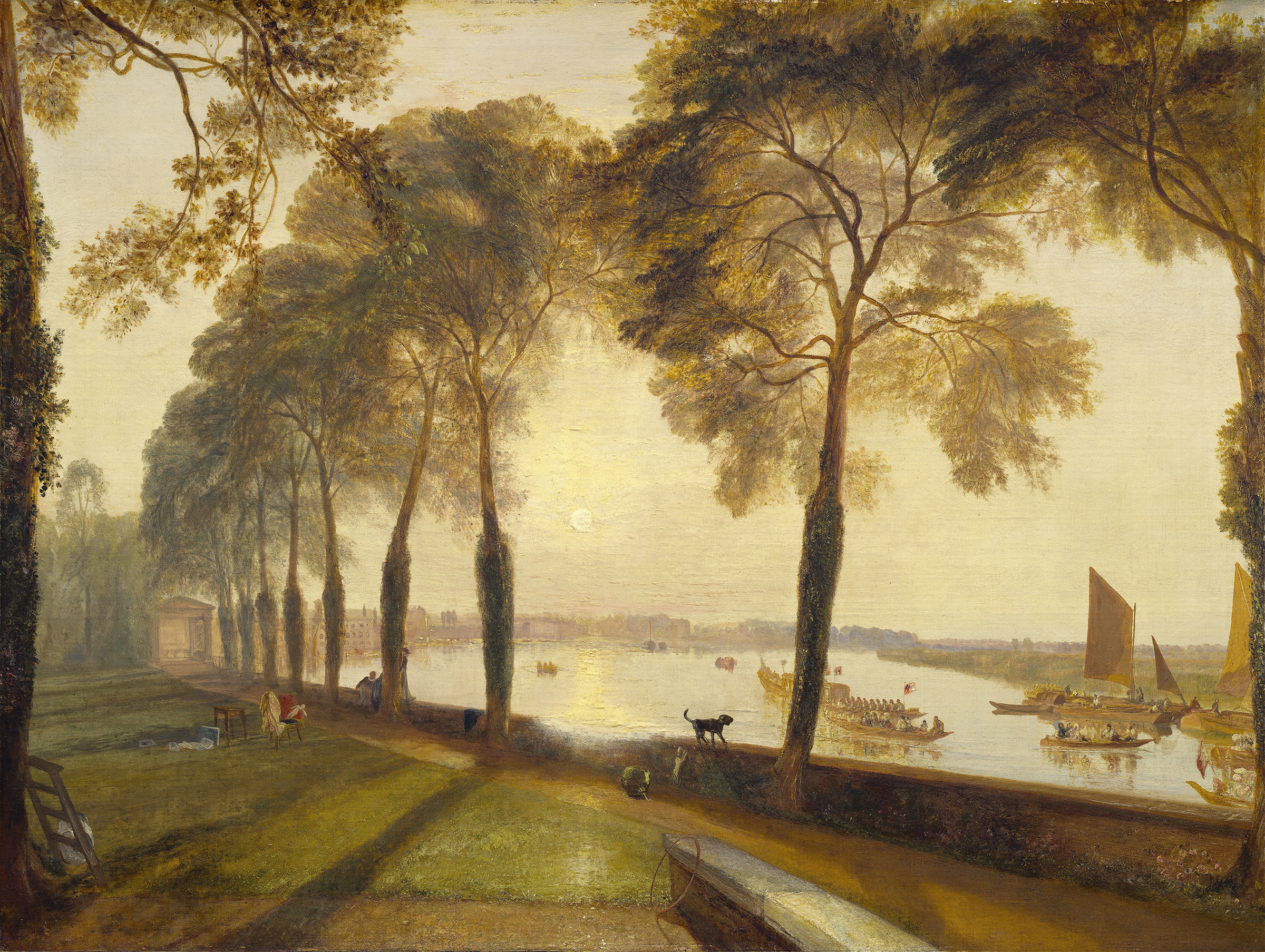 Mortlake Terrace, by Joseph Mallord William Turner, public domain
