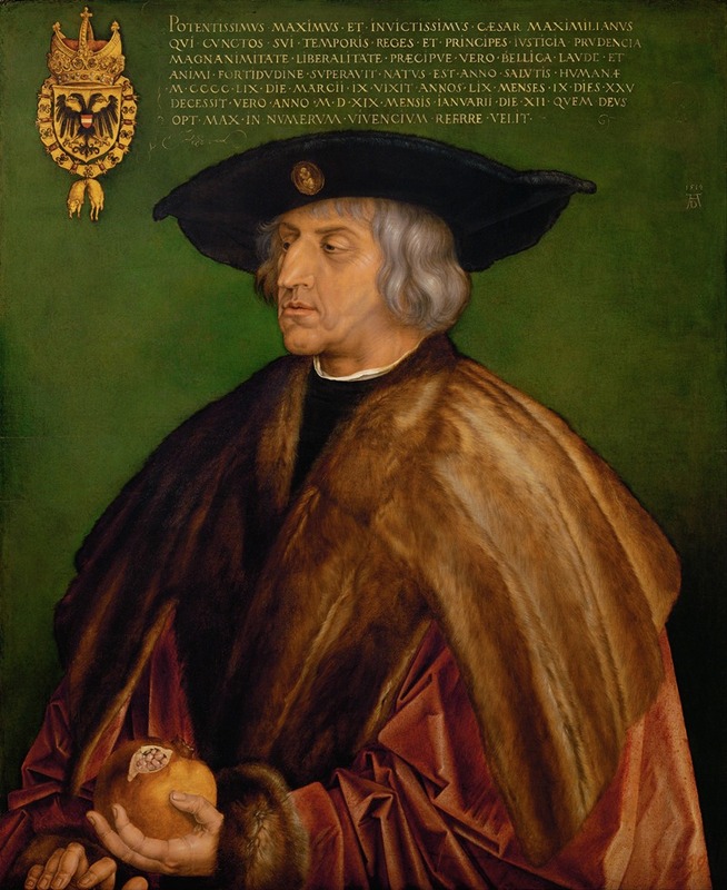 Albrecht Dürer's 'Portrait Of Maximilian I' captures the essence of the Holy Roman Emperor.