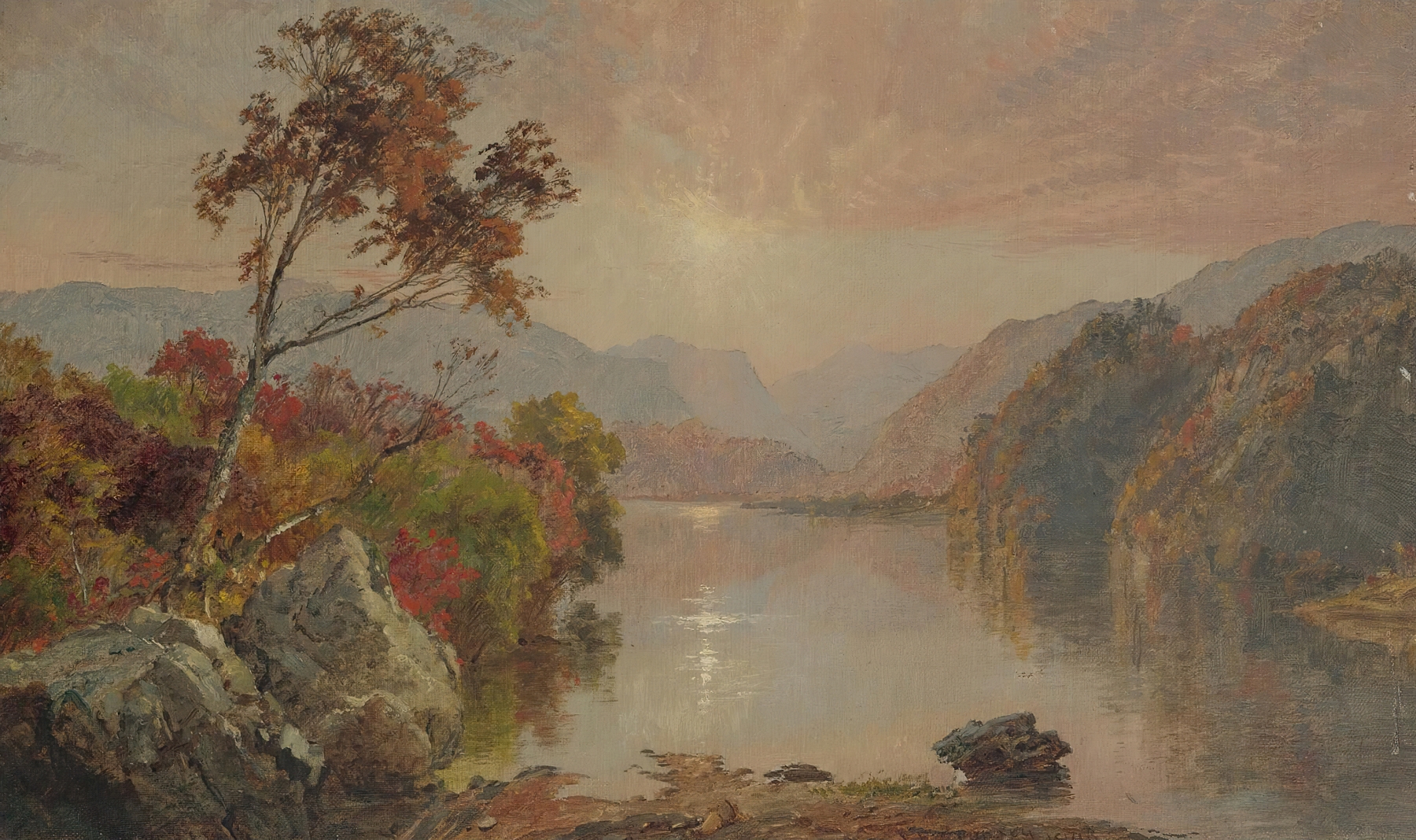 Autumn Landscape, by Jasper Francis Cropsey, public domain