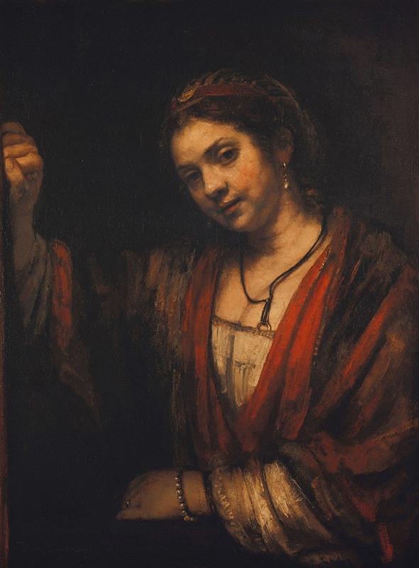 Rembrandt's 'Portrait of Hendrickje Stoffels' captures a woman in a contemplative pose.