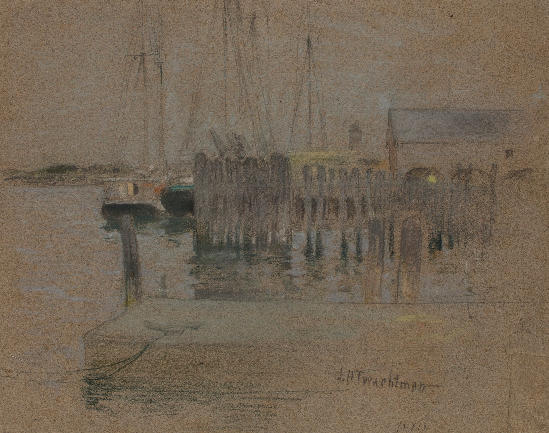 Gloucester Harbor, by John Henry Twachtman, public domain