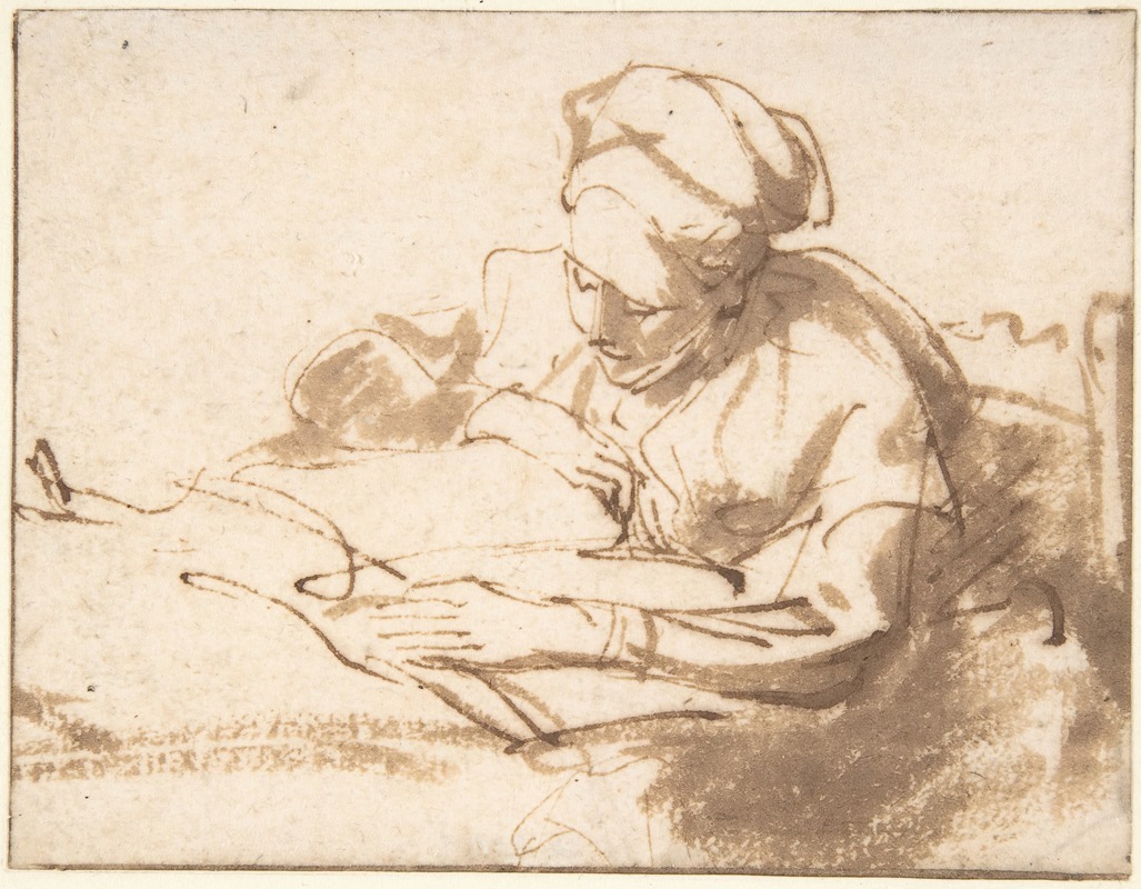 A woman deeply engrossed in reading, surrounded by a warm and intimate setting.