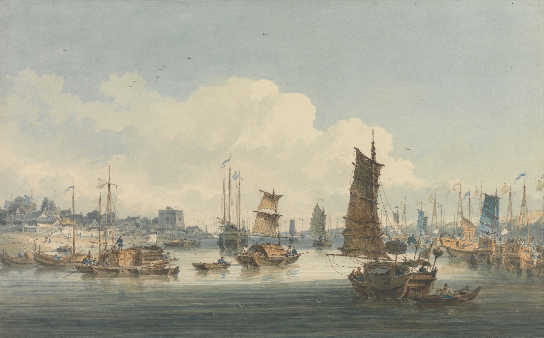 Landscape near Tientsin by William Alexander, oil painting