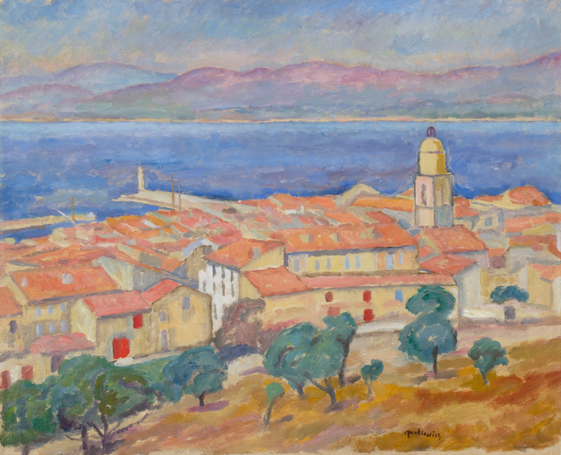 View of Saint-Tropez, by Józef Pankiewicz, public domain