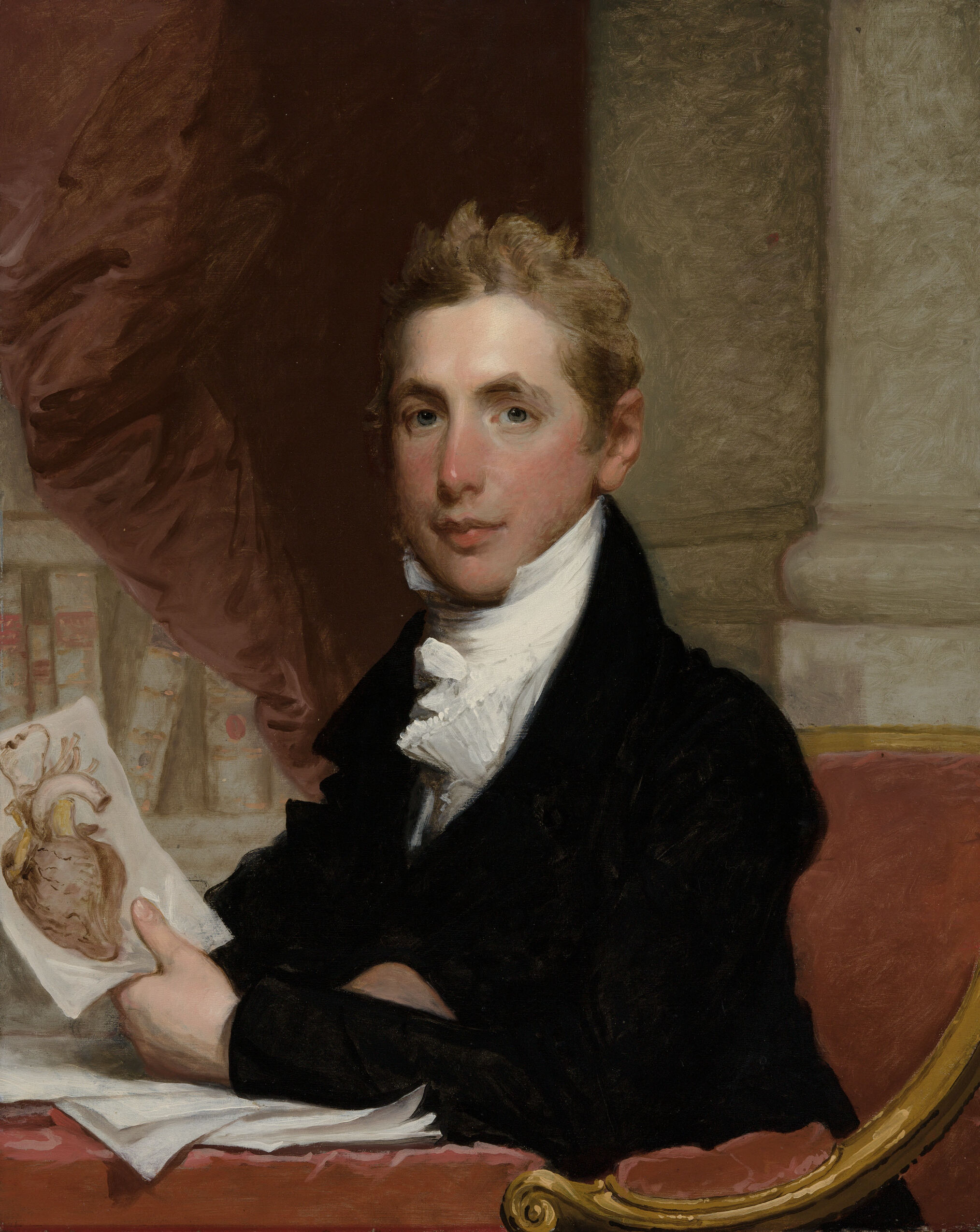 John Collins Warren, by Gilbert Stuart, public domain