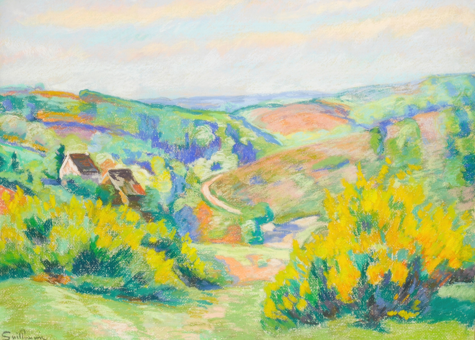 Pont Charraud, Creuse, by Armand Guillaumin, public domain