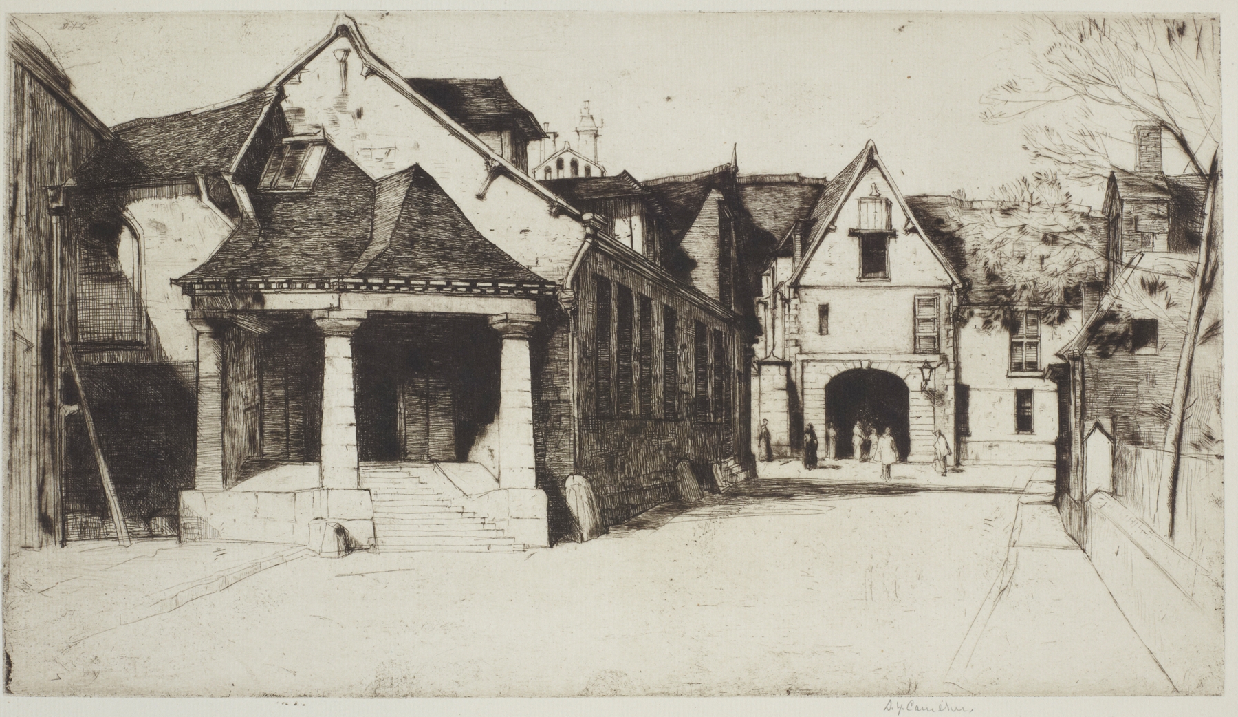 The Old Museum, Beauvais, by David Young Cameron, public domain