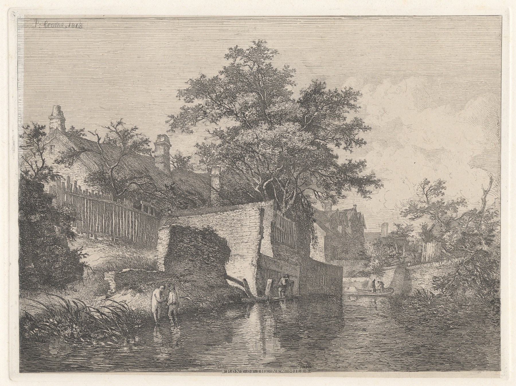 Front of the New Mills, by John Crome, public domain