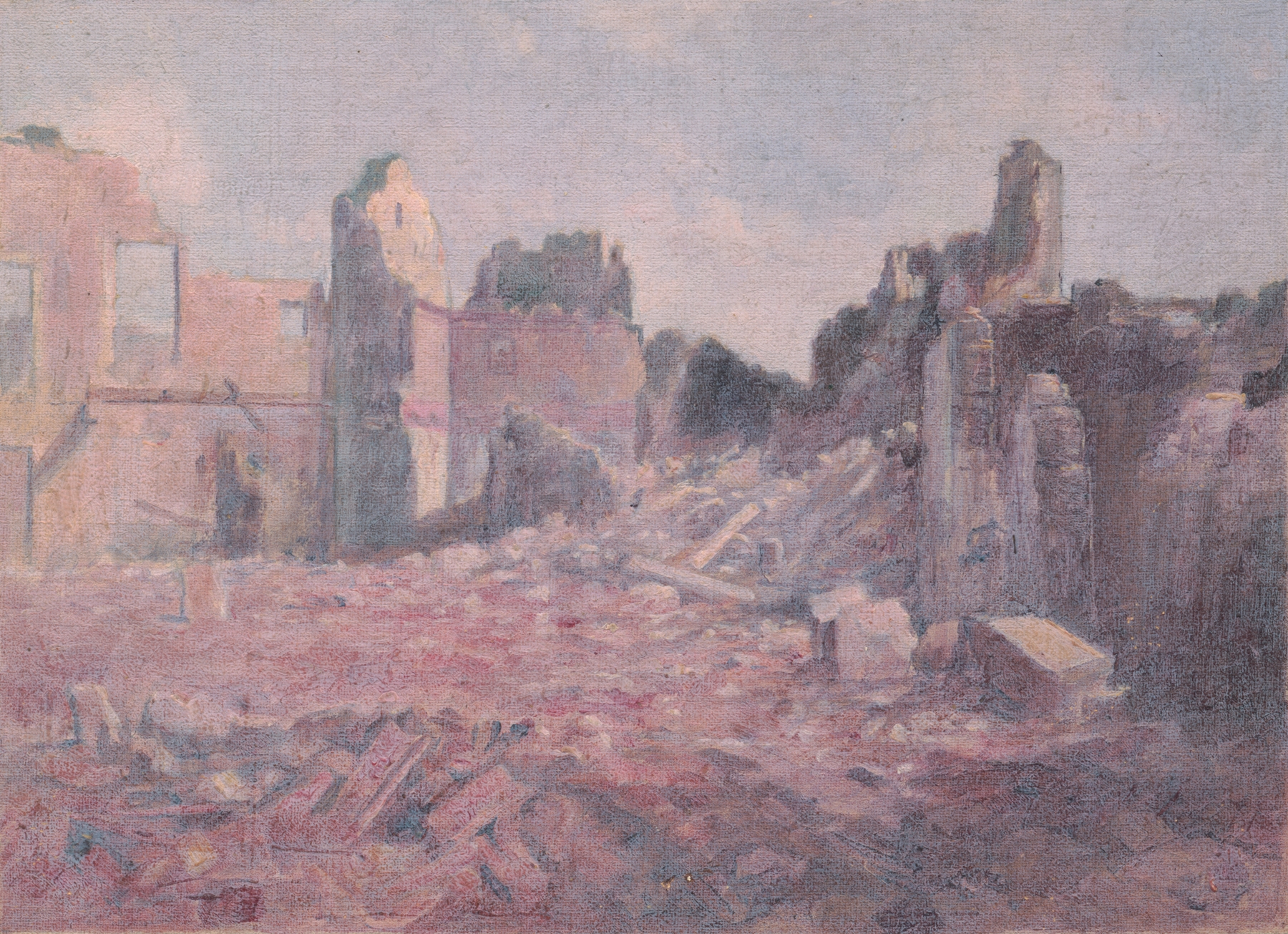 Abstract expressionism by Dezider Czölder, featuring muted tones and themes of silence.