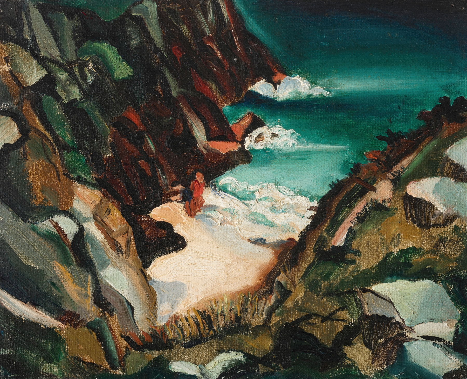 Cove, Cornwall, by Christopher Wood, public domain