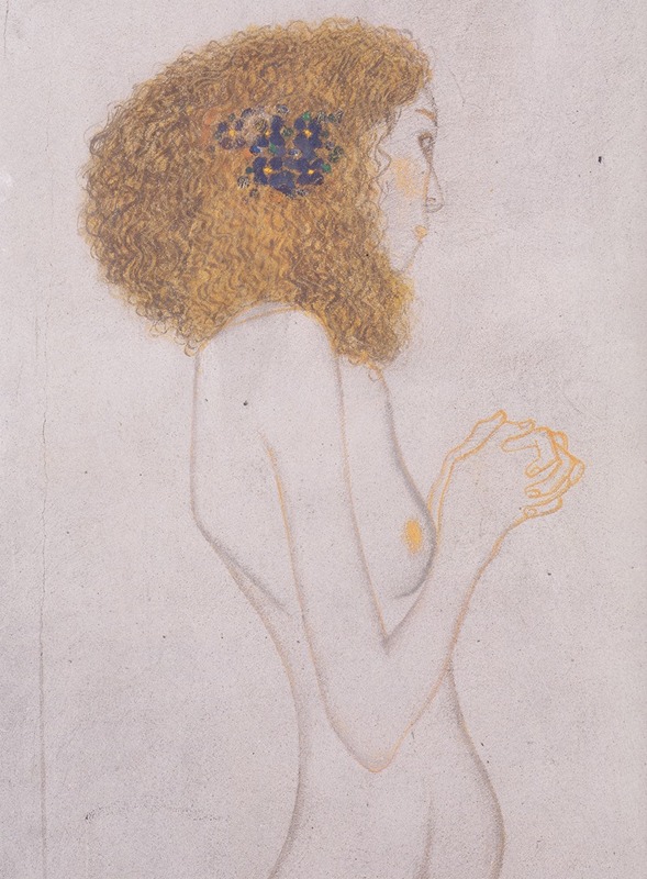Gustav Klimt's 'Die Leiden der schwachen Menschen' explores themes of suffering and vulnerability.