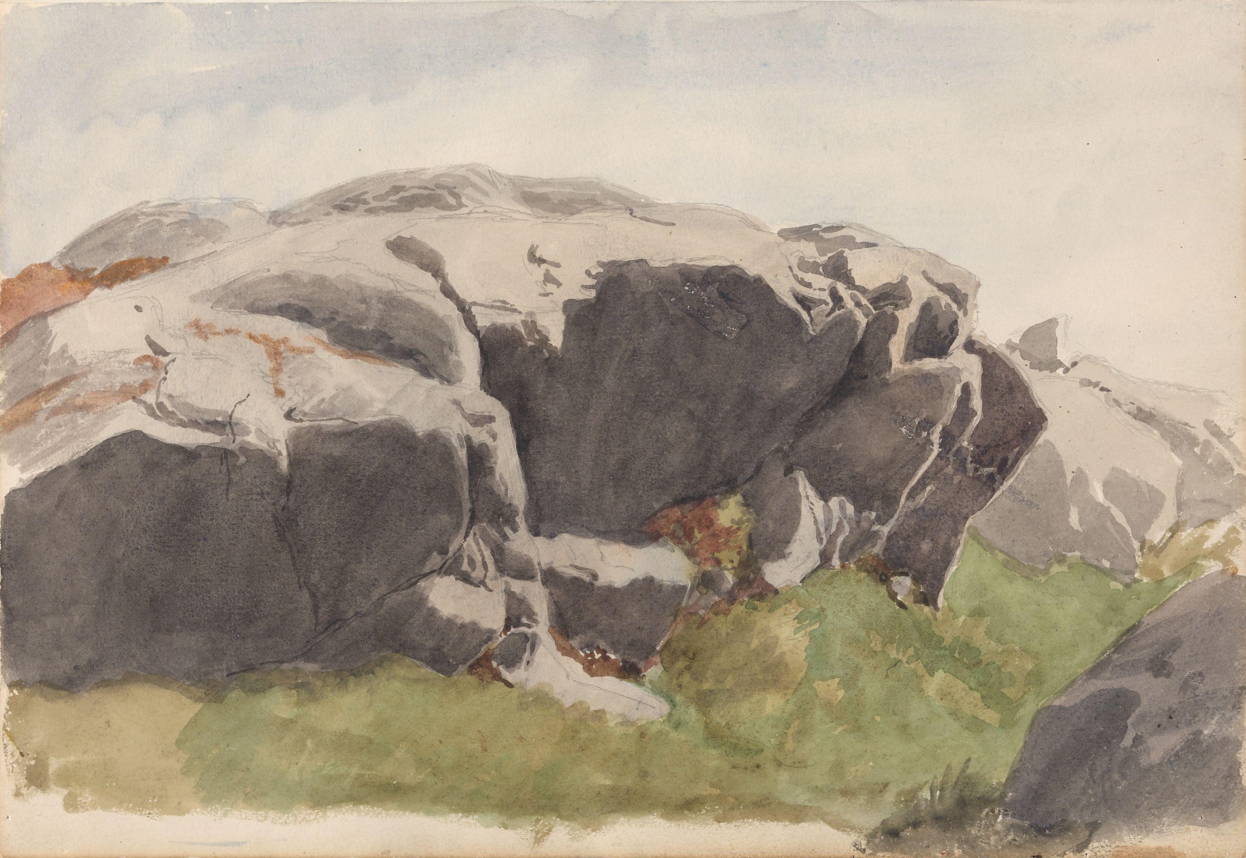 Klippe, by Hans Gude, public domain