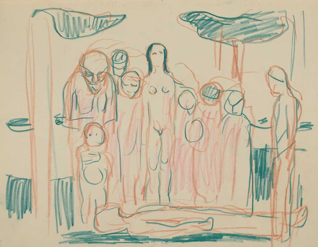 Edvard Munch's *Untitled 23* showcases vivid colors and emotional intensity.