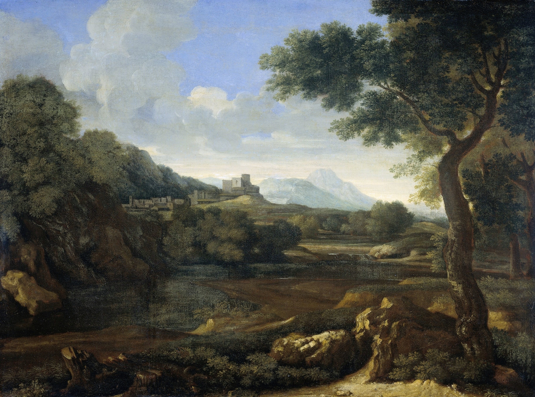 Landscape, by Gaspard Dughet, public domain