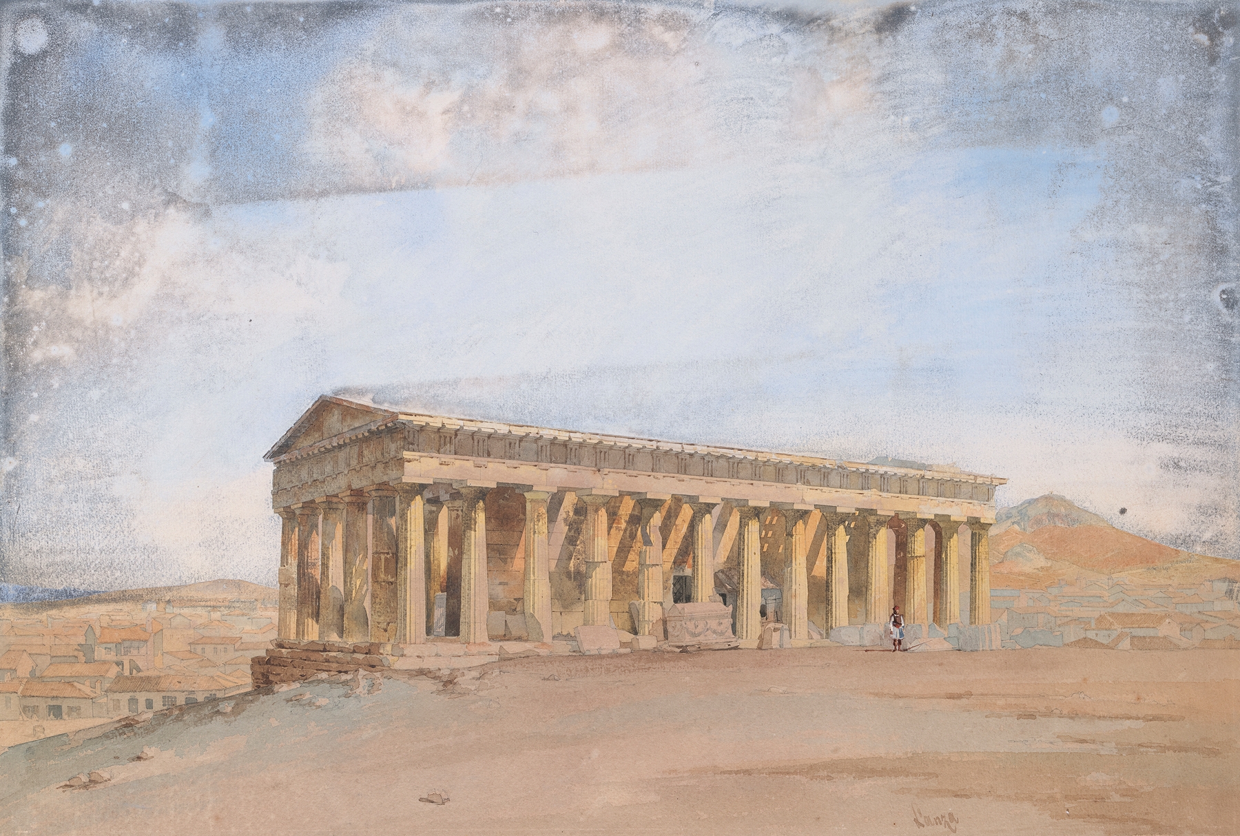 The Temple of Theseus, neoclassical architecture by Giovanni Lanza