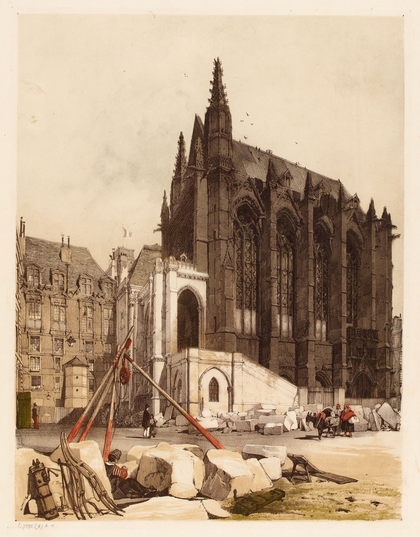 Ste Chapelle, Paris 2, by Thomas Shotter Boys, public domain