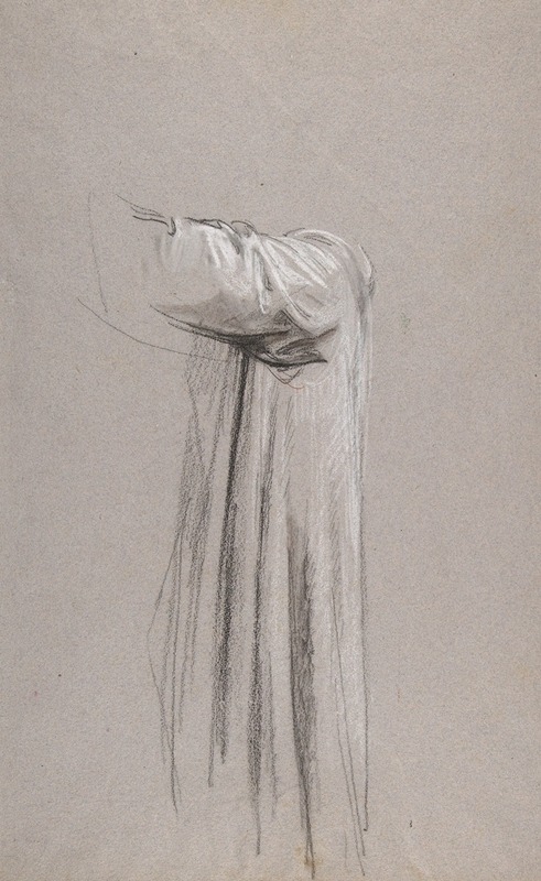 Drapery Study for a Monk by Isidore Pils showcases intricate fabric folds.