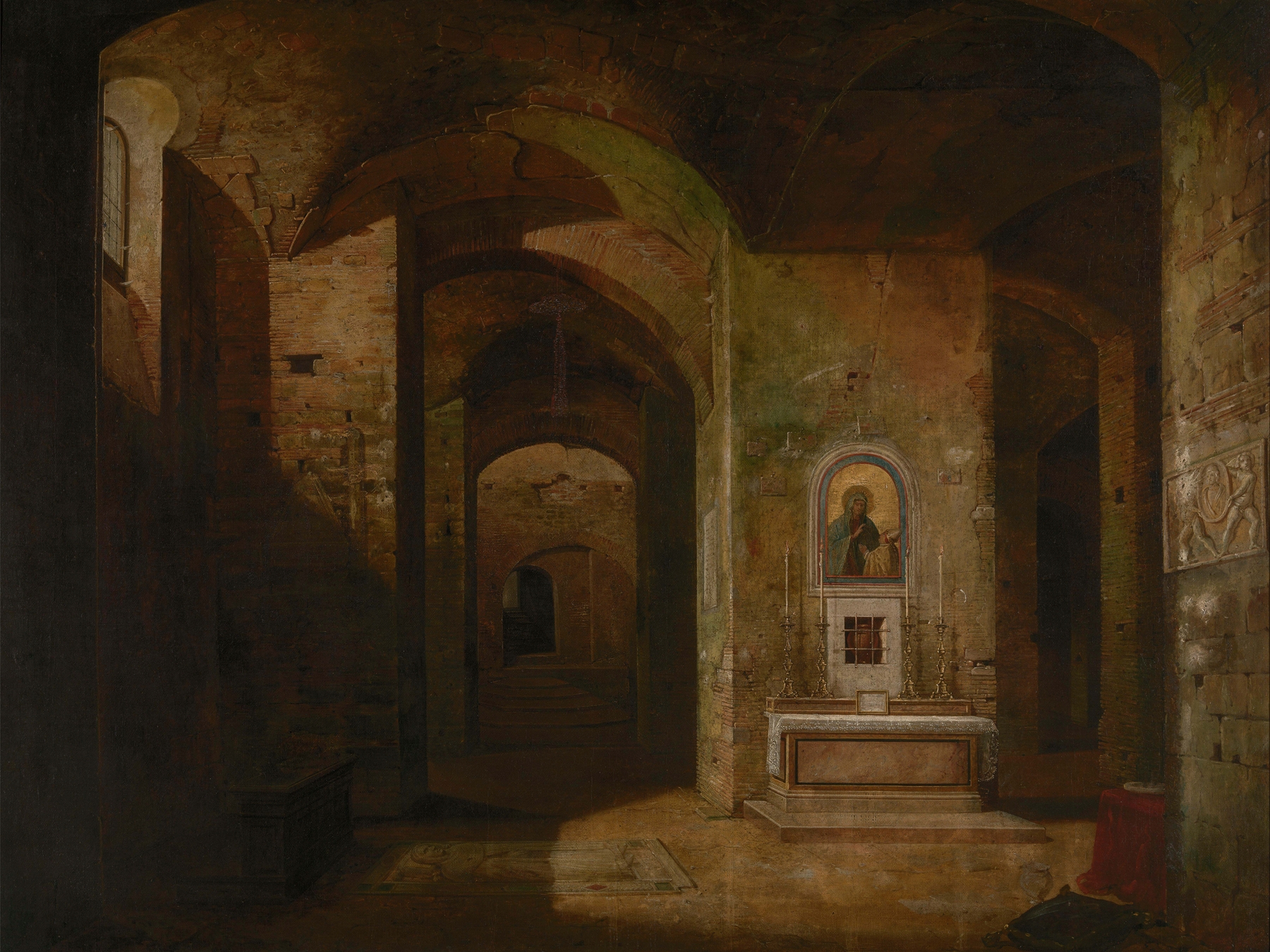 Baroque architecture of the crypt by Jodocus Sebastiaen van den Abeele