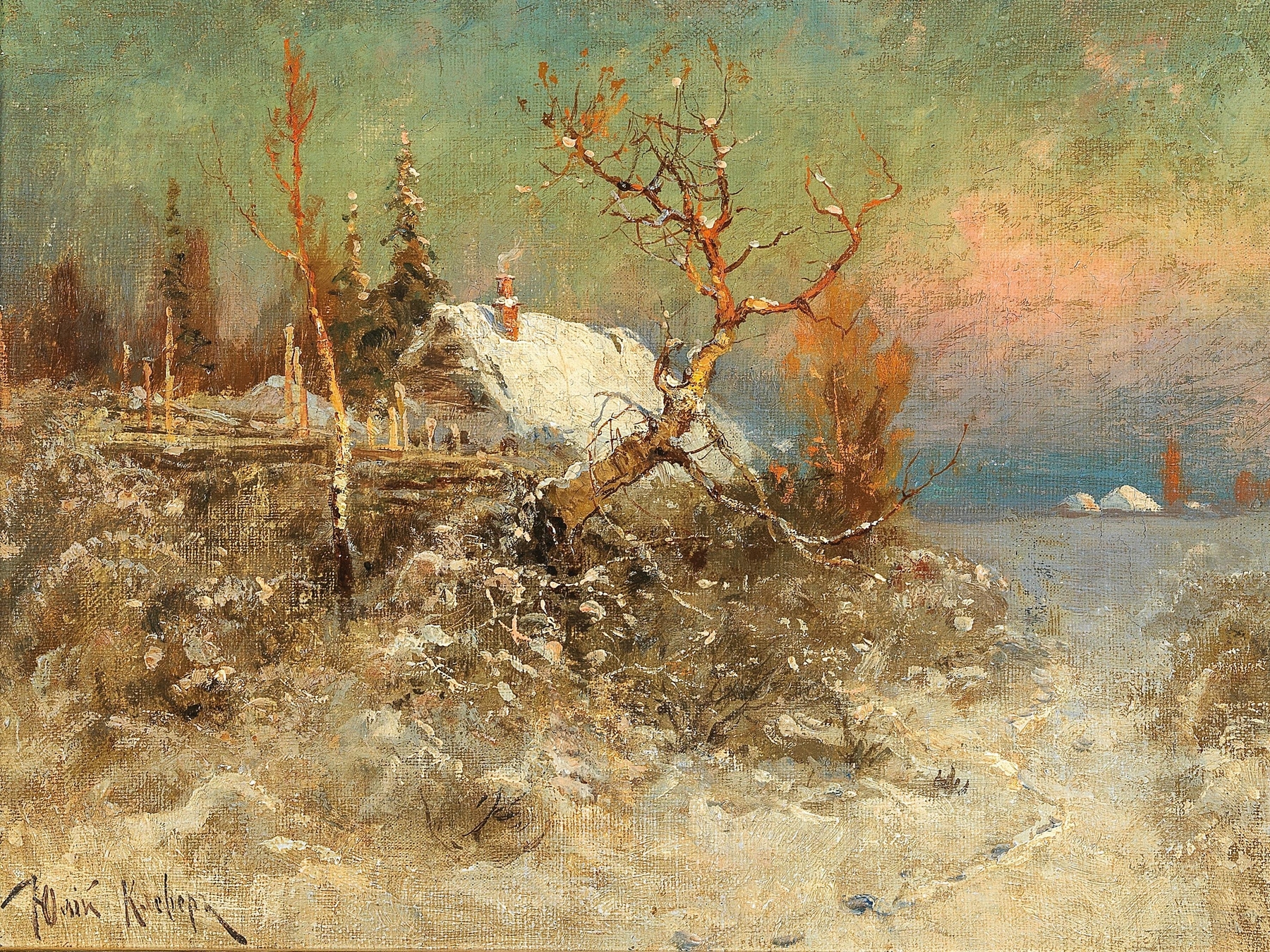 Winter on the Baltic Coast, by Julius Sergius Klever, public domain