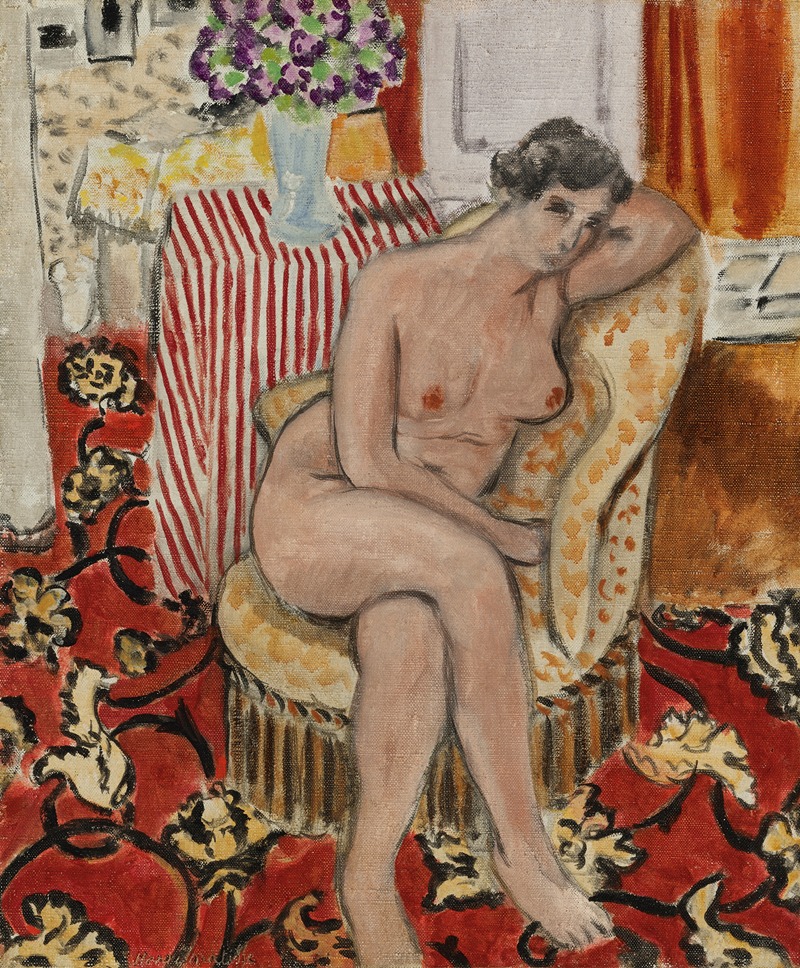 A portrait of a reclining nude woman by Henri Matisse.
