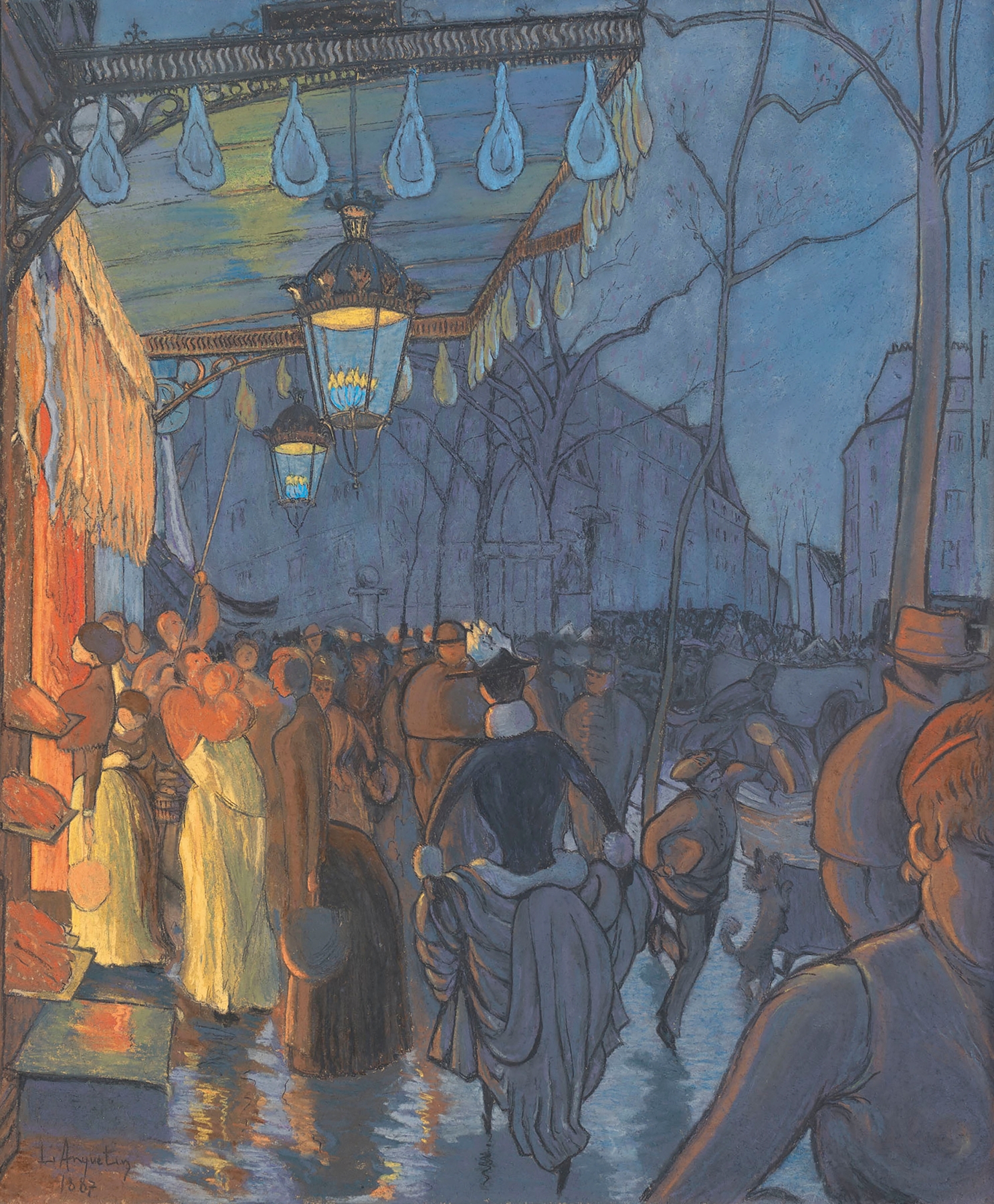 L’Avenue de Clichy, by Louis Anquetin, public domain