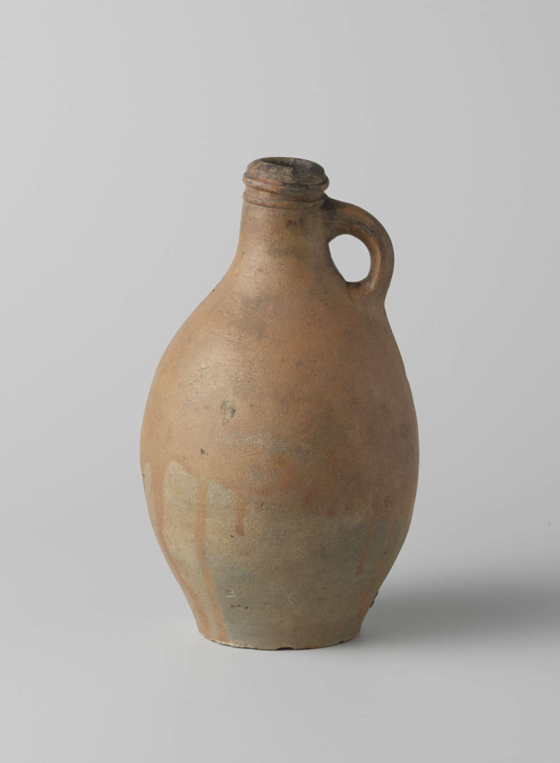 Still life jug with rich patina, crafted by an unknown artist, realism medium.